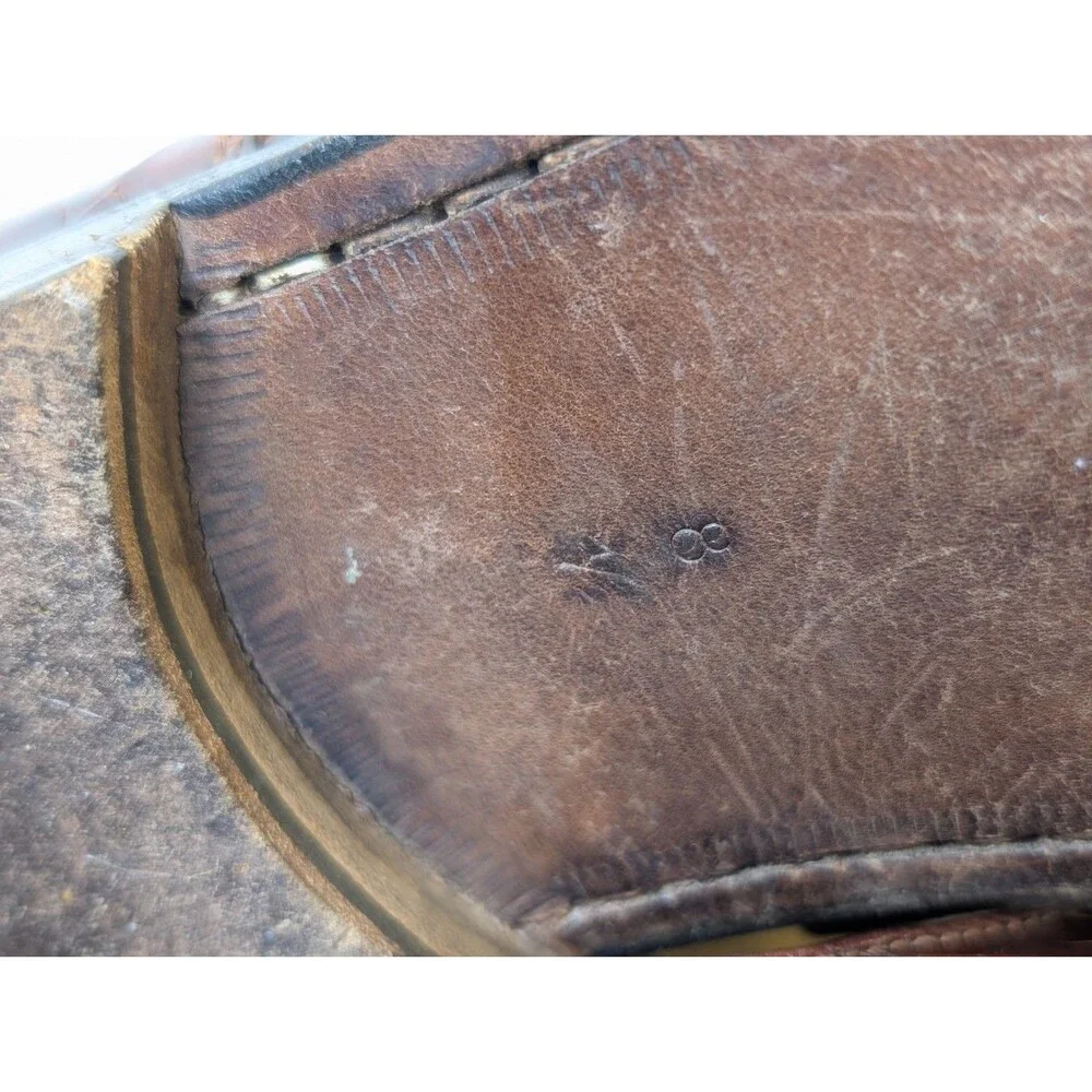 DAVANZATI Genuine Alligator Cap Toe Dress Shoes Men's US 8.5 D Brown Made Italy
